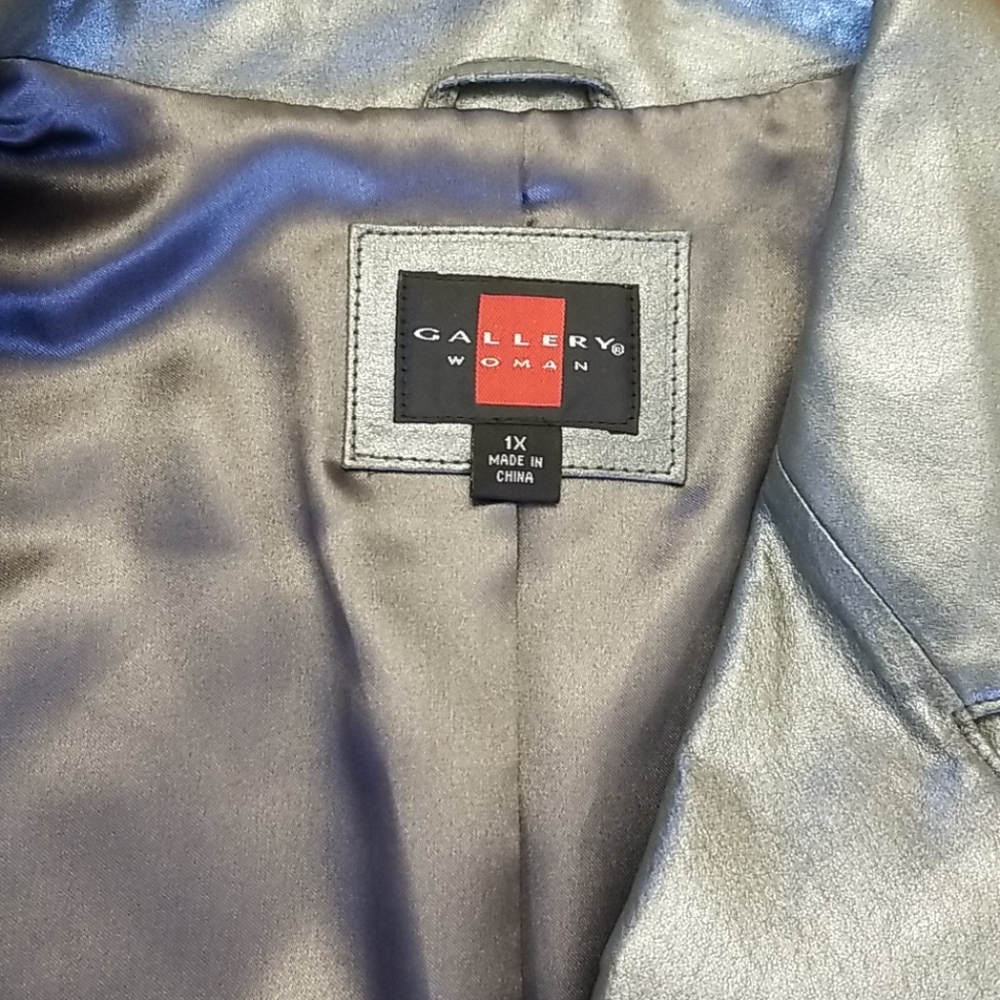 Gray Leather Jacket - image 3